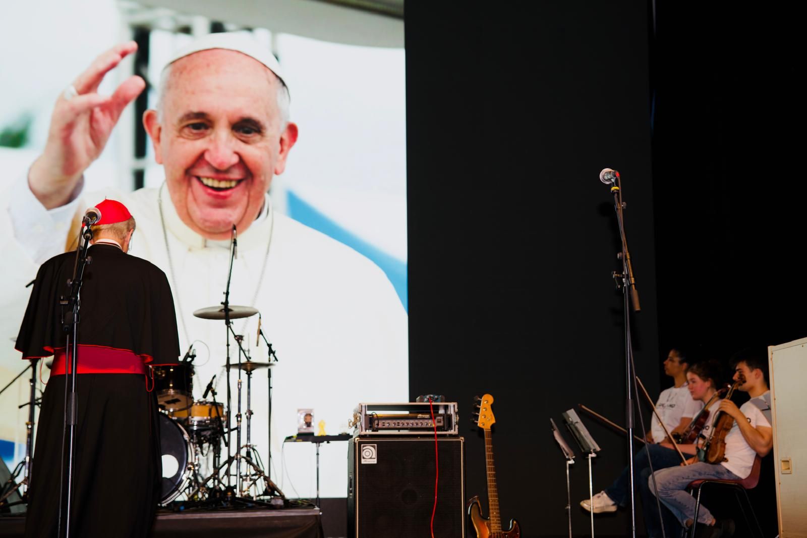 Apertura della GmG svizzera al Conza di Lugano con un ricordo di papa Francesco